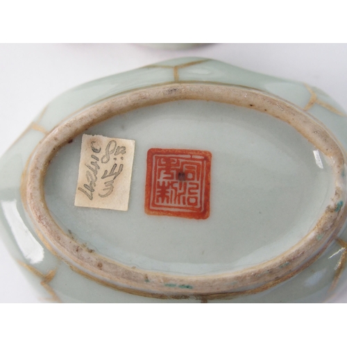 62 - A Cantonese foliate shaped dish