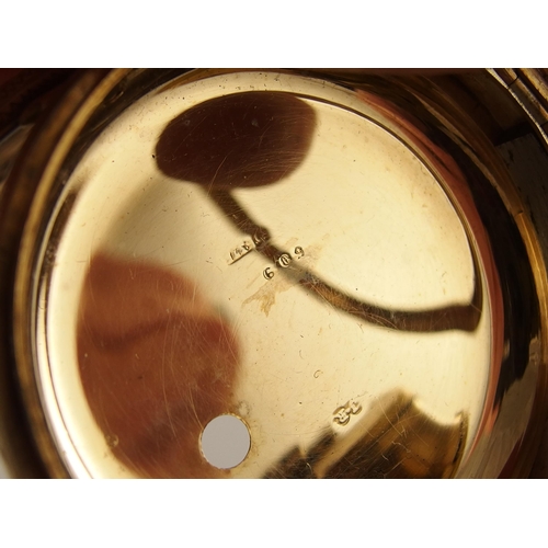 624 - A 9ct gold open face pocket watch