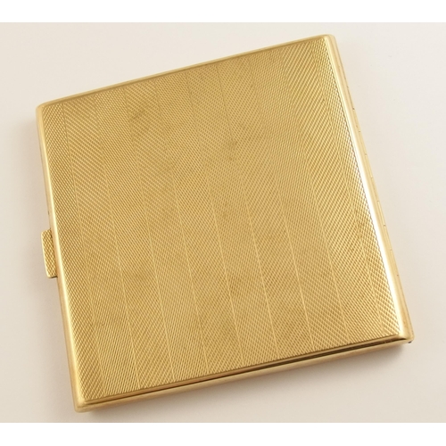 644 - A Mappin & Webb 9ct gold cigarette case