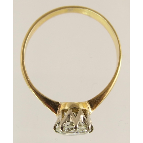 651 - An estimated approx. 1.12ct diamond solitaire ring