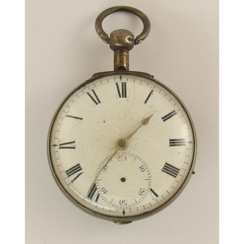 696 - A 1777 George III silver pocket watch