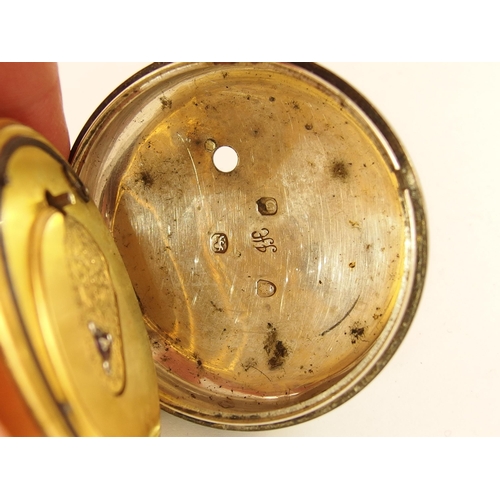 696 - A 1777 George III silver pocket watch