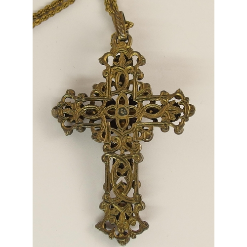 697 - An Austro-Hungarian cross pendant