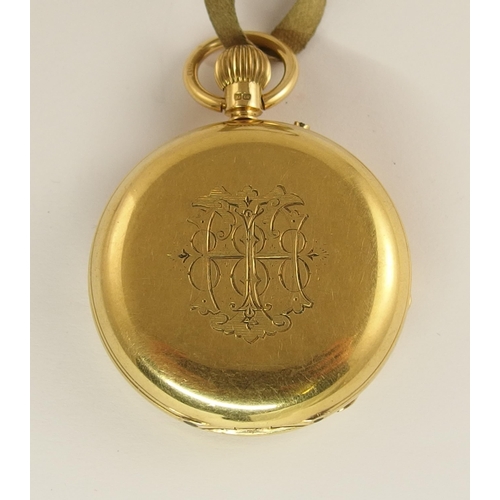 720 - An 18ct gold small pocket watch