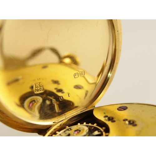 720 - An 18ct gold small pocket watch