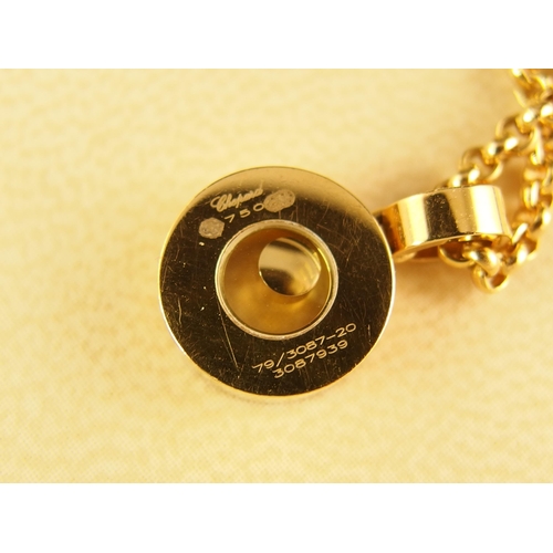 726 - A Chopard 18ct gold happy diamonds pendant