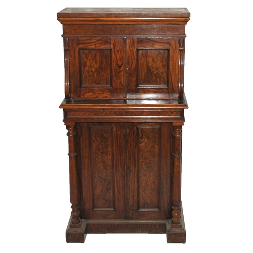 812 - A Victorian rosewood collector's cabinet