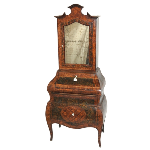 822 - An Italian walnut ladies writing bureau