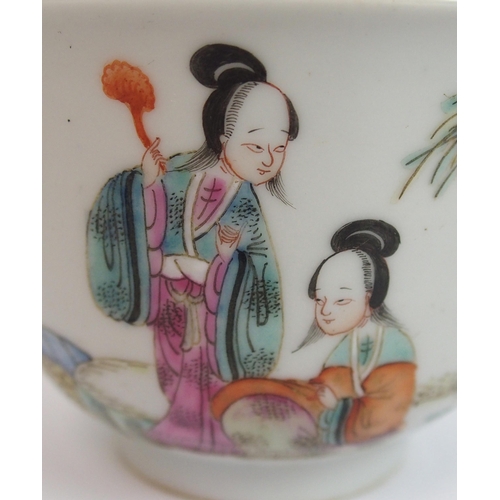 102 - A pair of Chinese tea bowls