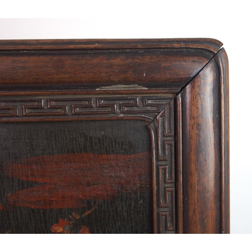 110 - A Chinese hardwood table screen