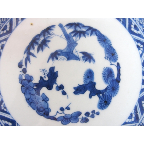 112 - A pair of Arita blue and white lobed dishes