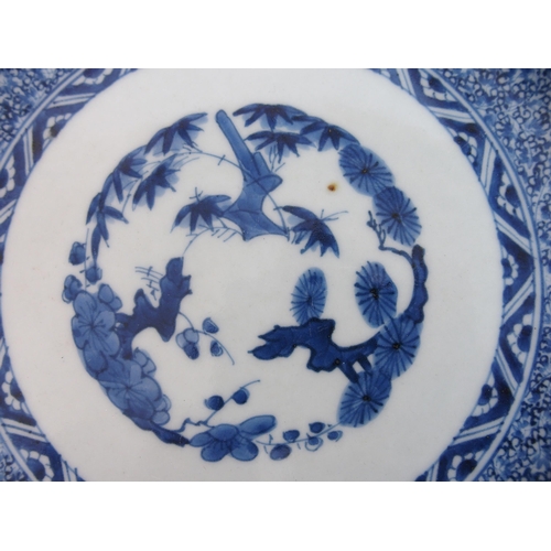 112 - A pair of Arita blue and white lobed dishes