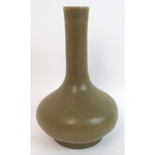 127 - A Chinese teadust baluster vase