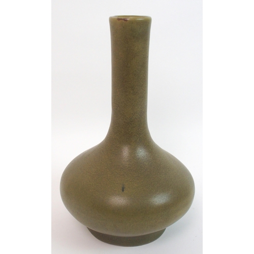 127 - A Chinese teadust baluster vase