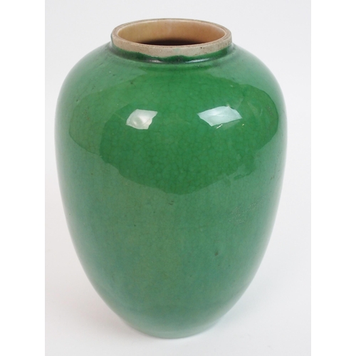 128 - A Chinese sang de beouf baluster vase