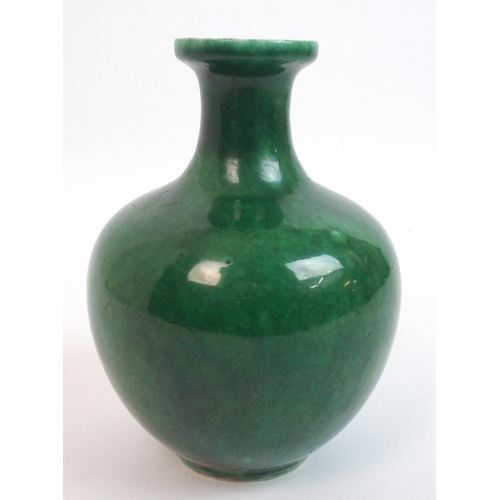 130 - A Chinese sang de beouf baluster vase