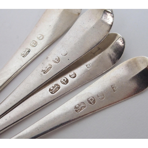 153 - A part suite of silver cutlery