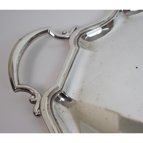 155 - A silver serving tray