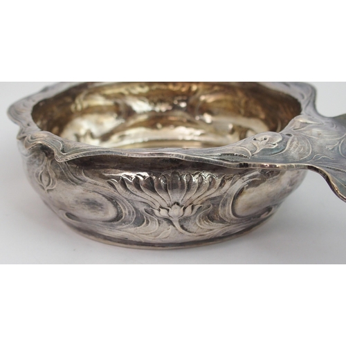 162 - An American silver quaich type bowl