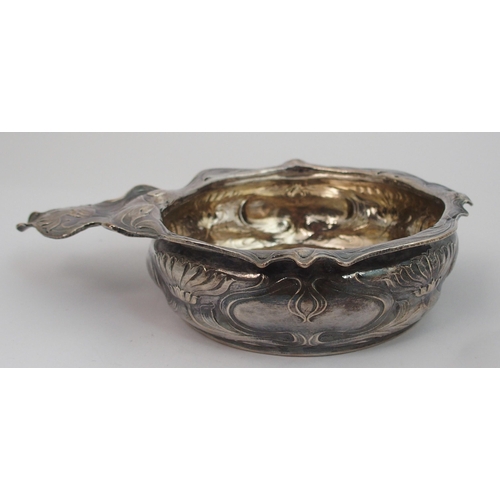 162 - An American silver quaich type bowl