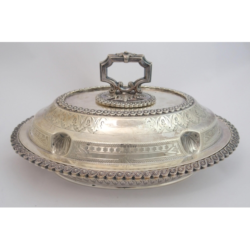 164 - A Victorian silver entree dish