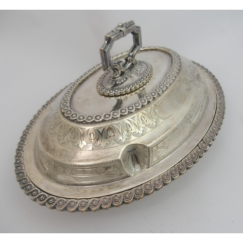 164 - A Victorian silver entree dish