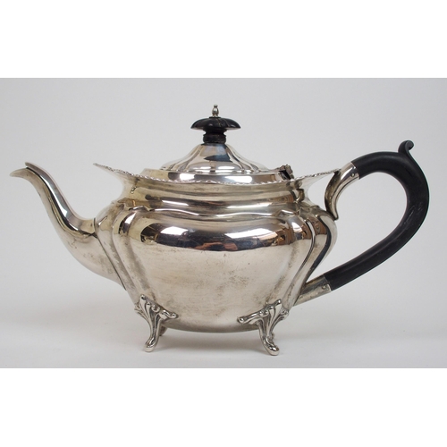 169 - A four piece silver tea service