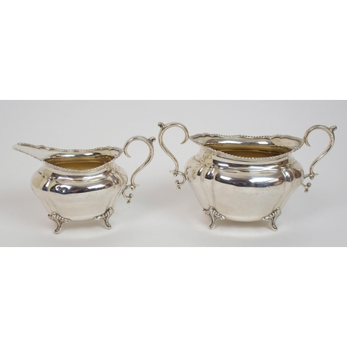 169 - A four piece silver tea service