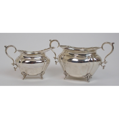 169 - A four piece silver tea service