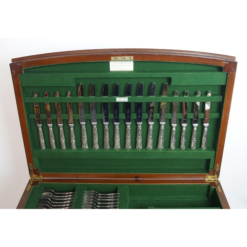 170 - A matched suite of silver cutlery