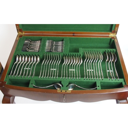 170 - A matched suite of silver cutlery