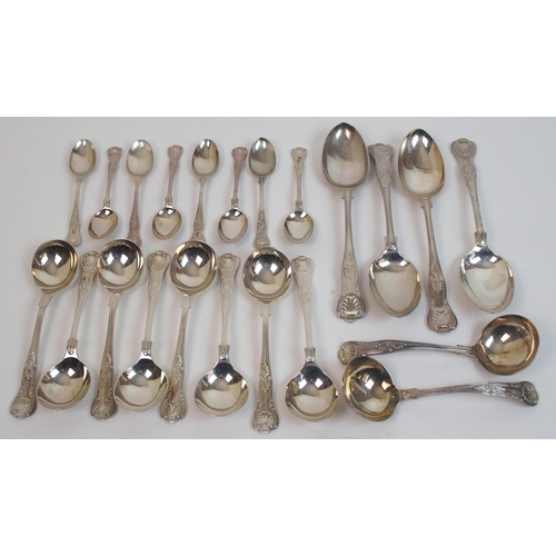 170 - A matched suite of silver cutlery