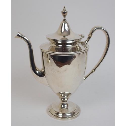 171 - An American three piece Sterling silver coffee service