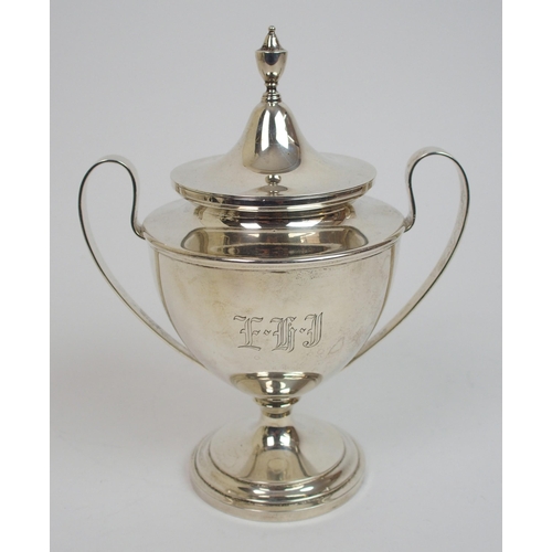 171 - An American three piece Sterling silver coffee service