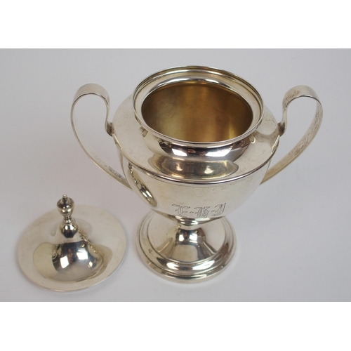 171 - An American three piece Sterling silver coffee service