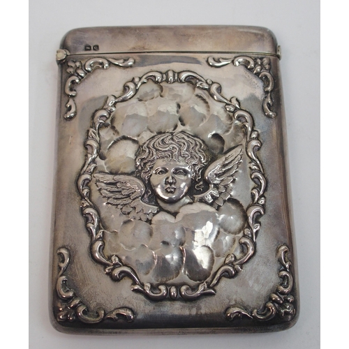 173 - A silver card case