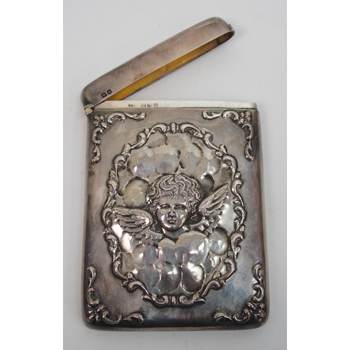 173 - A silver card case