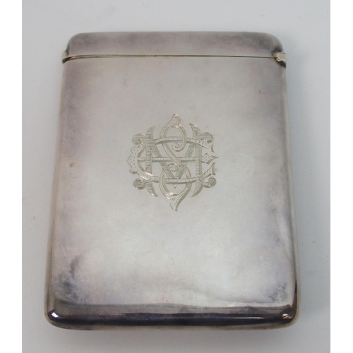 173 - A silver card case