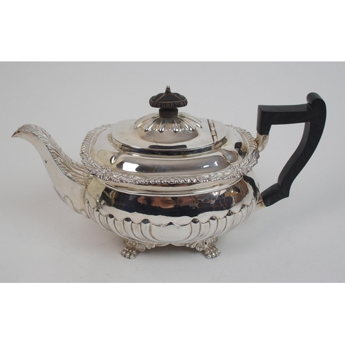 178 - A four piece silver tea service