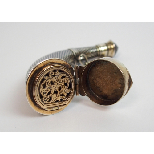 182 - A Victorian silver vinaigrette/scent bottle