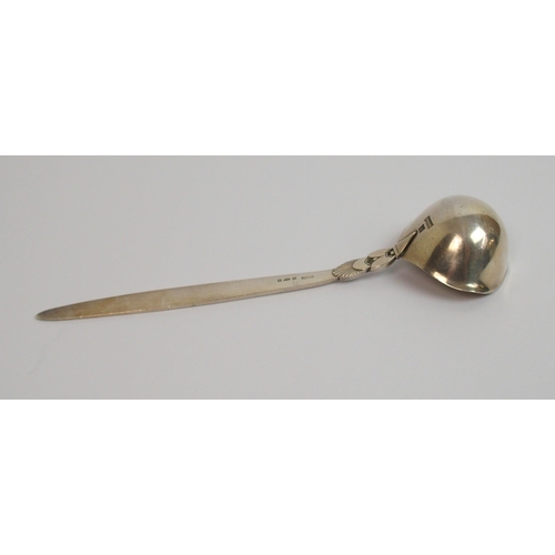 184 - Georg Jensen  a Sterling silver cream ladle