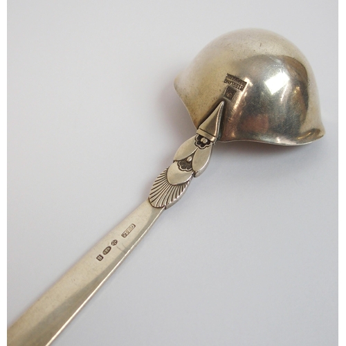 184 - Georg Jensen  a Sterling silver cream ladle