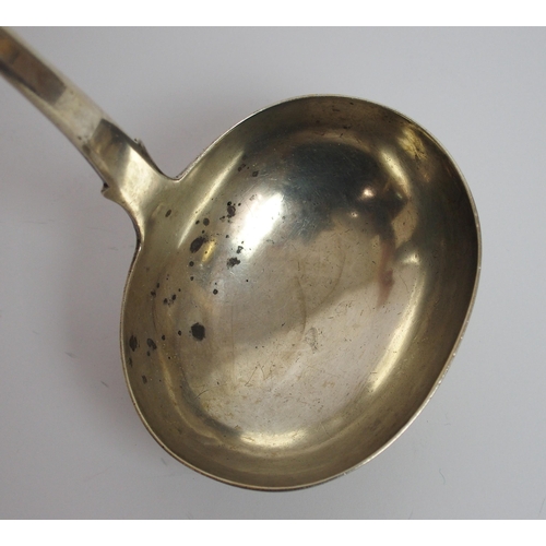 188 - A silver soup ladle