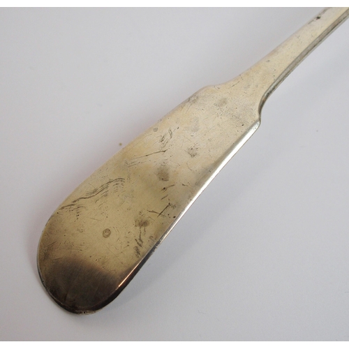 188 - A silver soup ladle