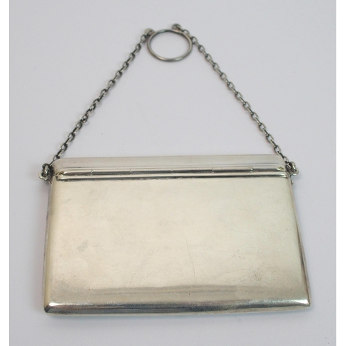 193 - A silver card case