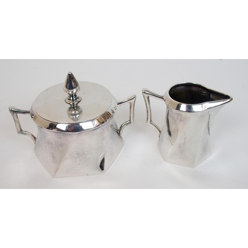 203 - A German four piece 800 silver coffee service