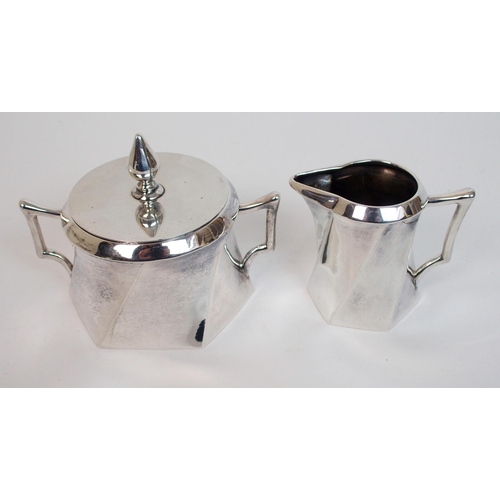 203 - A German four piece 800 silver coffee service