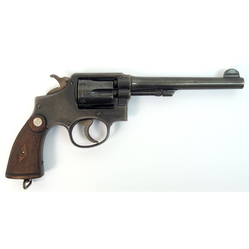 252 - A de-activated Smith and Wesson six shot .38 calibre revolver