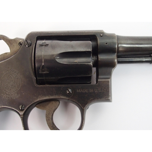 252 - A de-activated Smith and Wesson six shot .38 calibre revolver