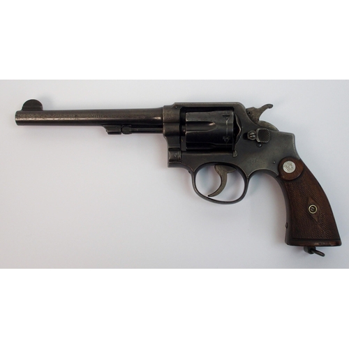 252 - A de-activated Smith and Wesson six shot .38 calibre revolver